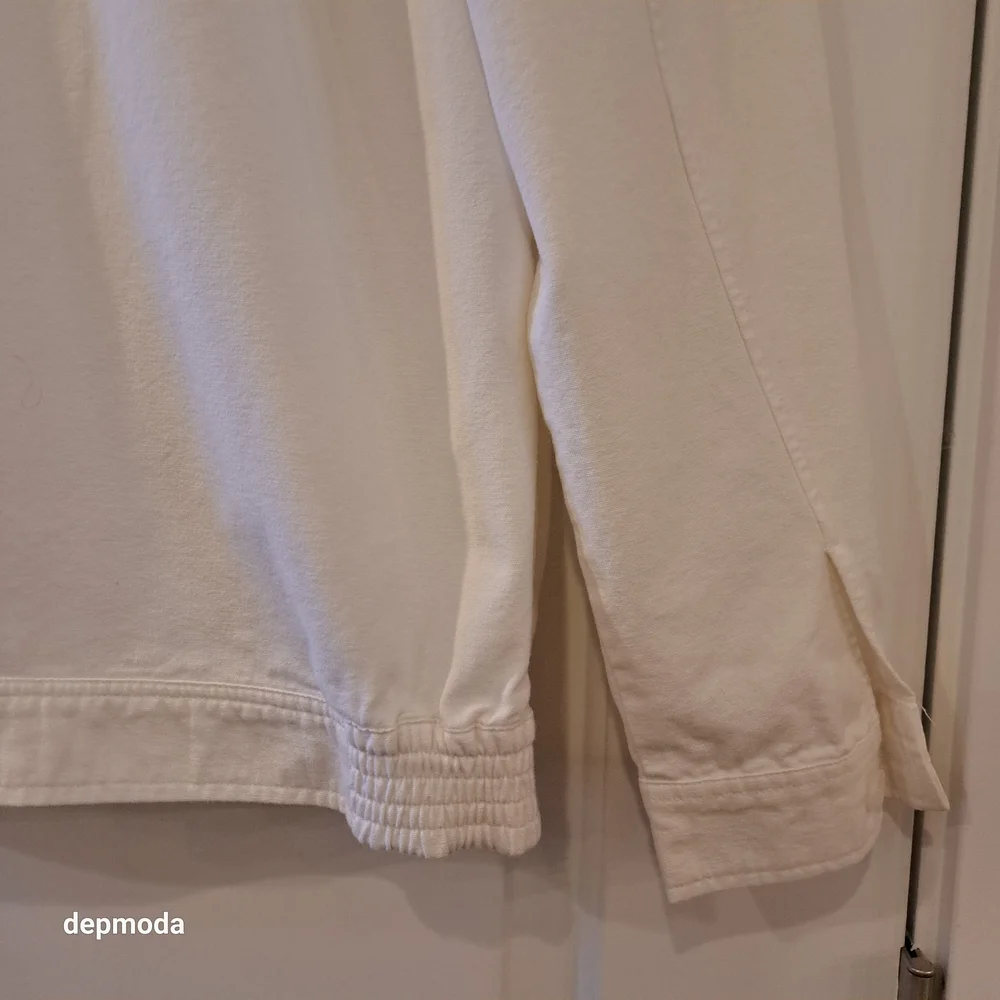 Alfred Dunner White Floral Jean Jacket Size 12